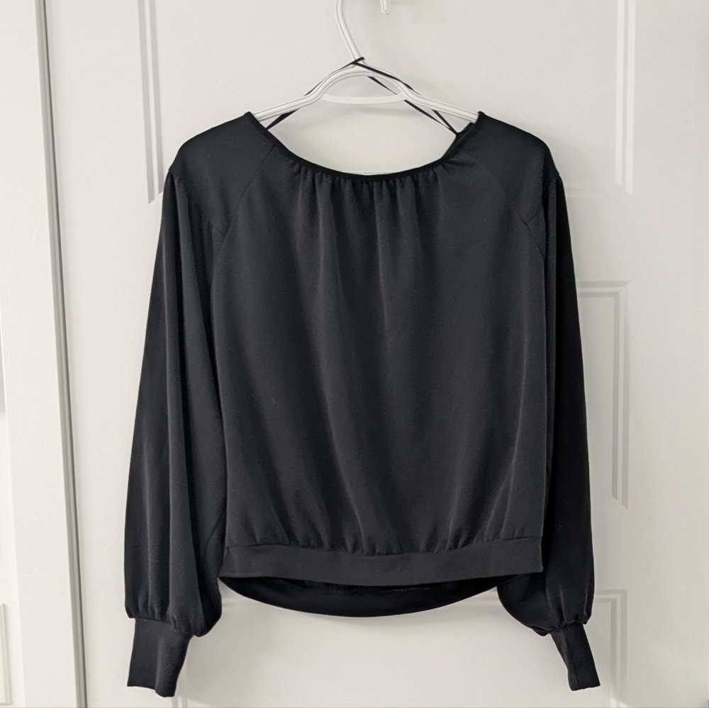 Gentle Fawn Black Long Sleeve Blouse